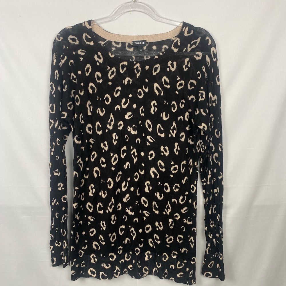 Torrid animal print pullover sweater size 1x
